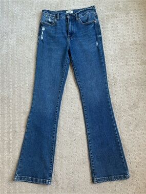 Kensie Jeans The Tessa High Rise Bootcut Distressed Wash Size 4 / 27